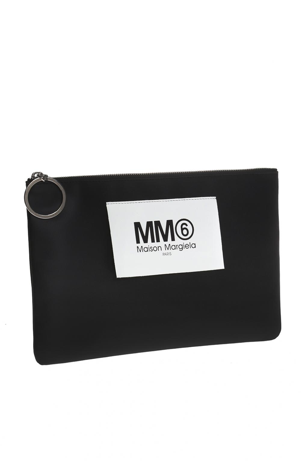 Black Branded clutch MM6 Maison Margiela Vitkac Italy